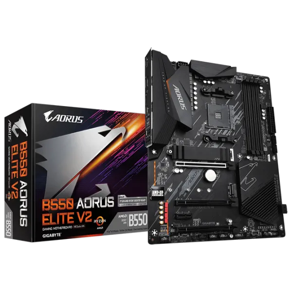 Материнская плата Gigabyte AORUS ELITE V2 1.0 ATX/ AMD B550 photo 5 Материнская плата Gigabyte AORUS ELITE V2 1.0 ATX/ AMD B550 photo 5