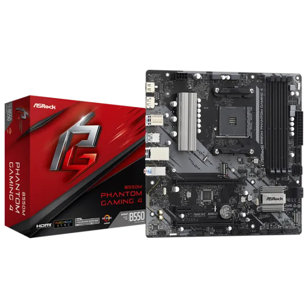 Материнская плата ASRock B550 PHANTOM GAMING 4 mATX/ AMD B550 photo 5
