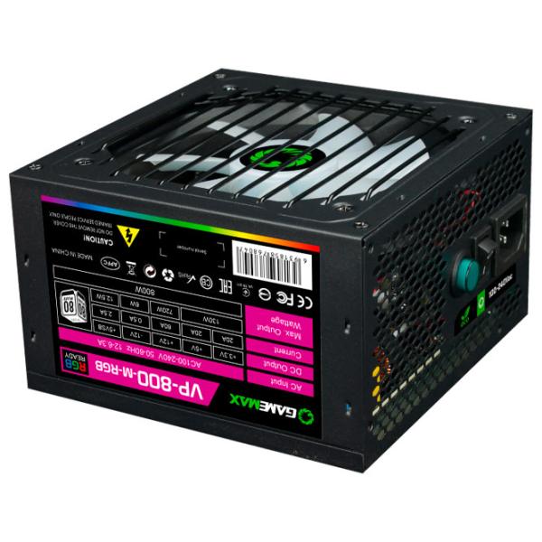 Sursă de alimentare Gamemax VP-800-RGB-M 80+ Bronze/ 800 W photo 4 Sursă de alimentare Gamemax VP-800-RGB-M 80+ Bronze/ 800 W photo 4