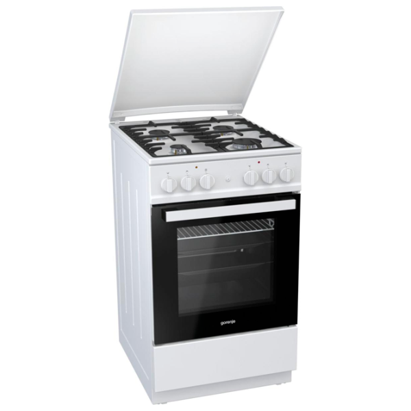 Aragaz Gorenje K 5142 WF-B Pe gaz/ White/ Black photo 3