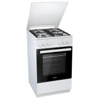 Aragaz Gorenje K 5142 WF-B Pe gaz/ White/ Black photo 3