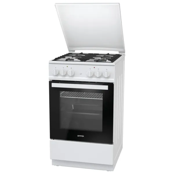 Aragaz Gorenje K 5142 WF-B Pe gaz/ White/ Black photo 4