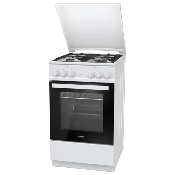 Aragaz Gorenje K 5142 WF-B Pe gaz/ White/ Black photo 4