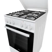 Aragaz Gorenje K 5142 WF-B Pe gaz/ White/ Black photo 5