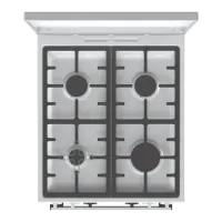 Aragaz Gorenje K 5341 WF-B Pe gaz/ White/ Black photo 2