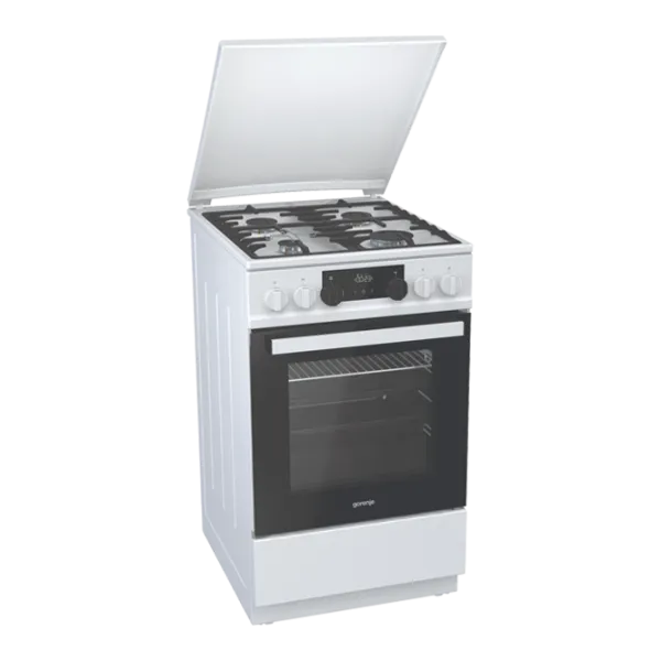 Aragaz Gorenje K 5341 WF-B Pe gaz/ White/ Black photo 3