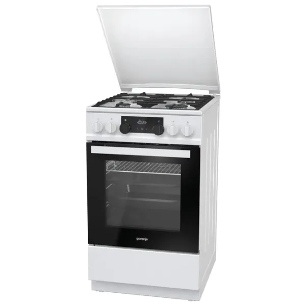 Aragaz Gorenje K 5341 WF-B Pe gaz/ White/ Black photo 4
