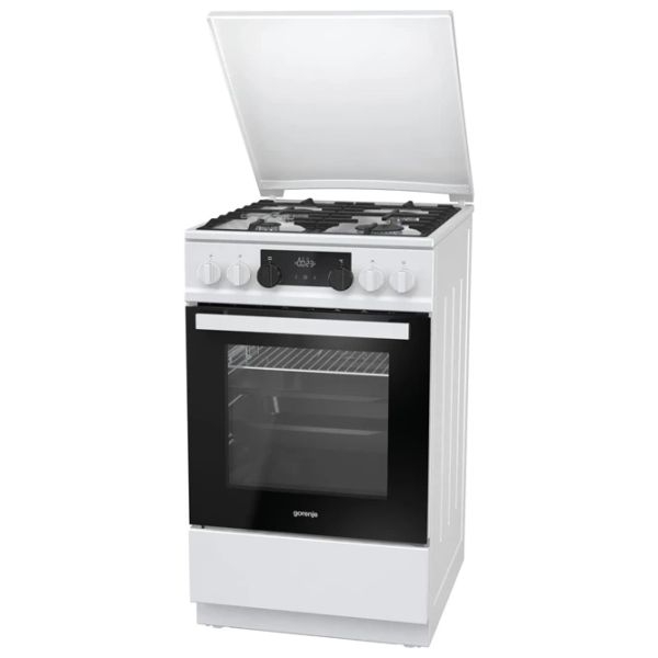 Aragaz Gorenje K 5341 WF-B Pe gaz/ White/ Black photo 4