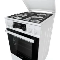 Aragaz Gorenje K 5341 WF-B Pe gaz/ White/ Black photo 5