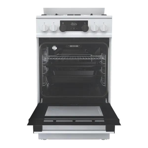 Aragaz Gorenje K 5341 WF-B Pe gaz/ White/ Black photo 6