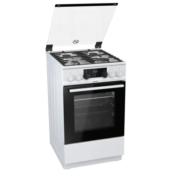 Aragaz Gorenje K 5341 WF Pe gaz/ White/ Black photo 3