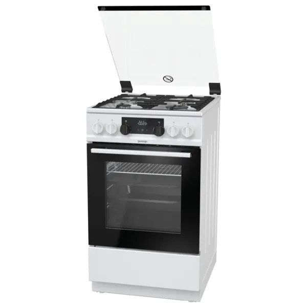 Aragaz Gorenje K 5341 WF Pe gaz/ White/ Black photo 4
