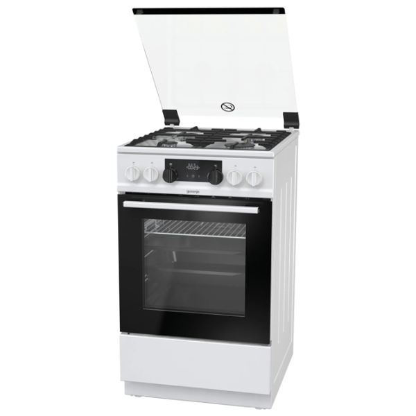 Aragaz Gorenje K 5341 WF Pe gaz/ White/ Black photo 4