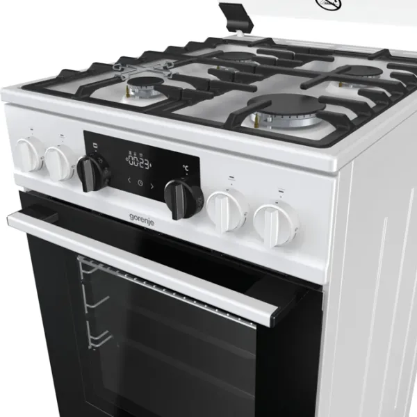 Aragaz Gorenje K 5341 WF Pe gaz/ White/ Black photo 5