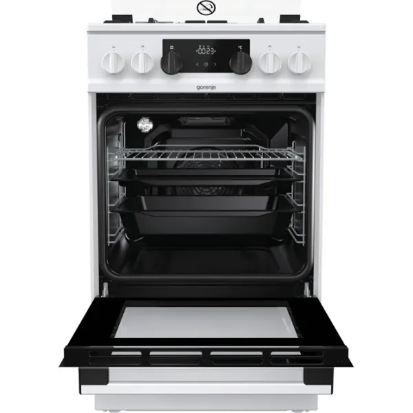 Aragaz Gorenje K 5341 WF Pe gaz/ White/ Black photo 6