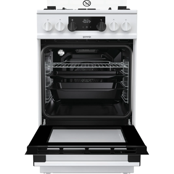 Aragaz Gorenje K 5341 WF Pe gaz/ White/ Black photo 6