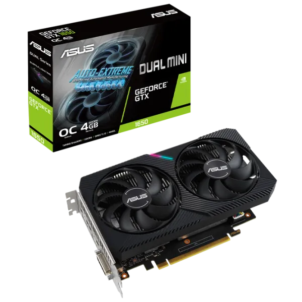 Видеокарта Asus GeForce GTX 1650 Dual Mini PCI Express x16 4.0 / 4 ГБ photo 7
