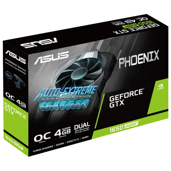 Placă video Asus Geforce GTX 1650 SUPER Phoenix OC PCI Express 3.0 / 4 GB photo 6