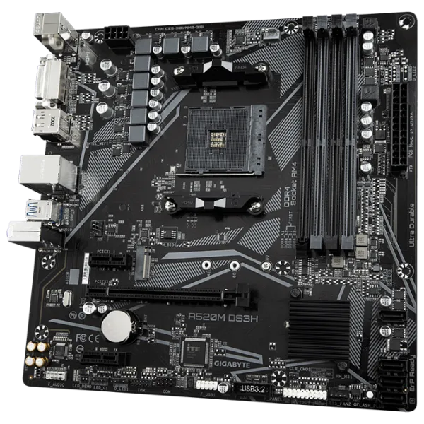 Материнская плата Gigabyte A520M DS3H 1.0 mATX/ AMD A520 photo 2