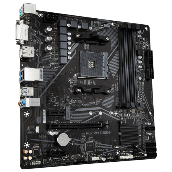 Материнская плата Gigabyte A520M DS3H 1.0 mATX/ AMD A520 photo 3