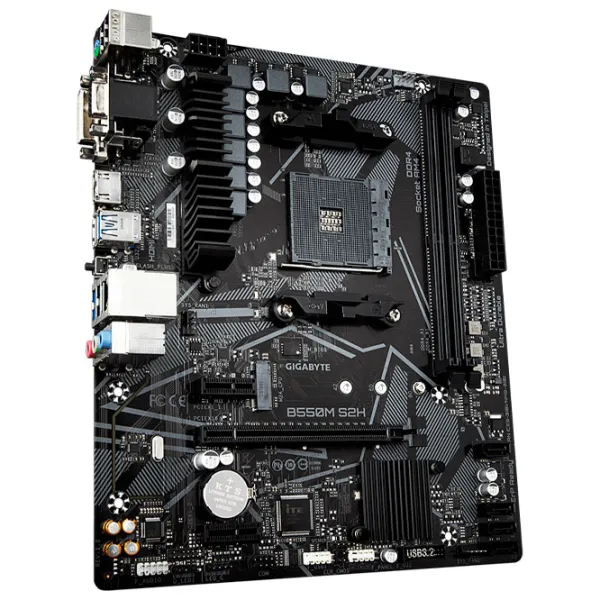 Placă de bază Gigabyte B550M S2H 1.0 mATX/ AMD B550 photo 3