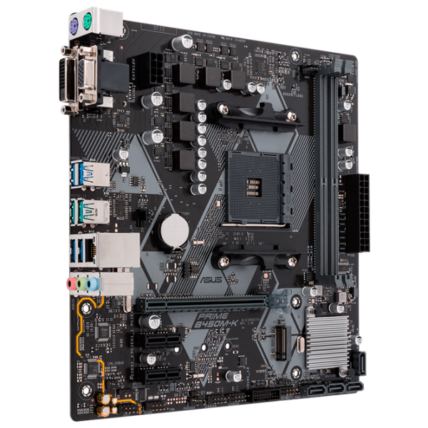 Placă de bază Asus B450M-K Gaming/ Micro-ATX/ AMD B450 photo 2