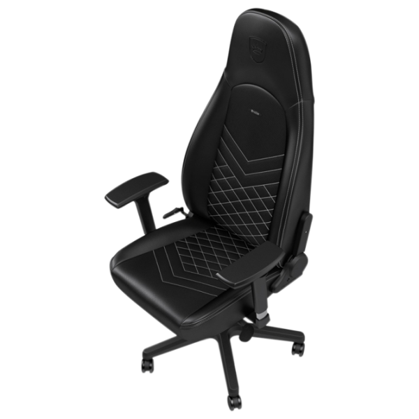 Игровое кресло NOBLECHAIRS ICON Белый Черный photo 3