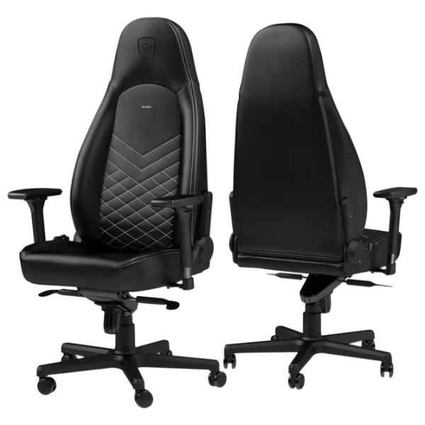 Игровое кресло NOBLECHAIRS ICON Белый Черный photo 5