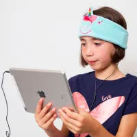 Căști Snuggly Rascals bentiță pentru copii Unicorn Turquoise Cu fir/ Pentru copii photo 4
