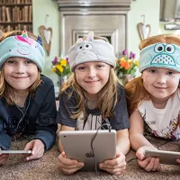 Căști Snuggly Rascals bentiță pentru copii Unicorn Turquoise Cu fir/ Pentru copii photo 5