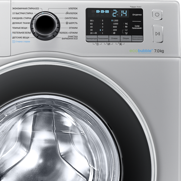 Стиральная машина Samsung WW70J52E0HSDLP 7 кг / 1200 об/мин / Серебряный photo 4