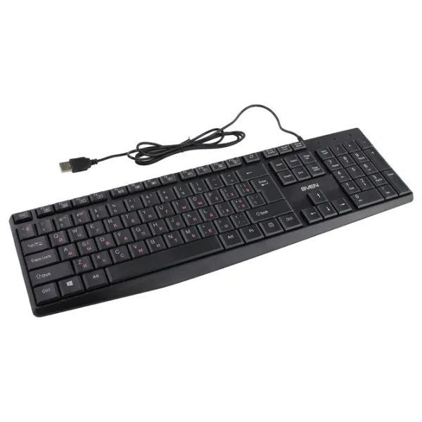 Tastatură Sven Comfort KB-S305 Cu fir/ Black photo 3