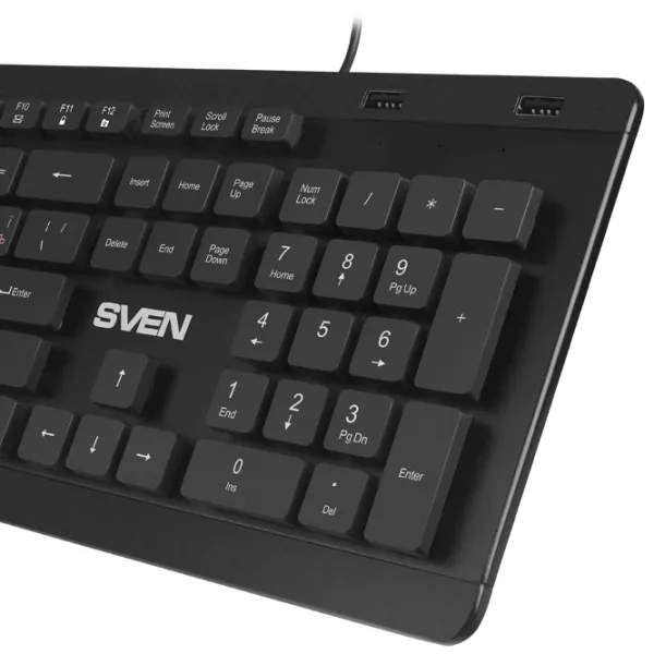 Tastatură Sven KB-E5700H Cu fir/ Black photo 3