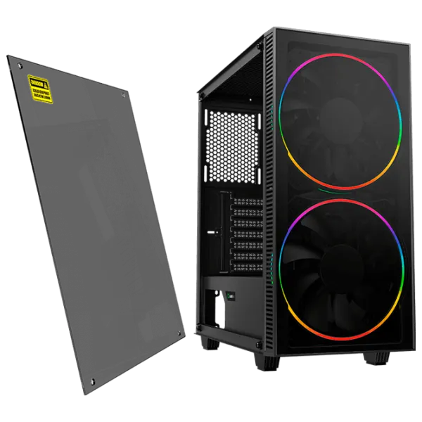 Carcasă Gamemax Black Hole Mid Tower / Black photo 3