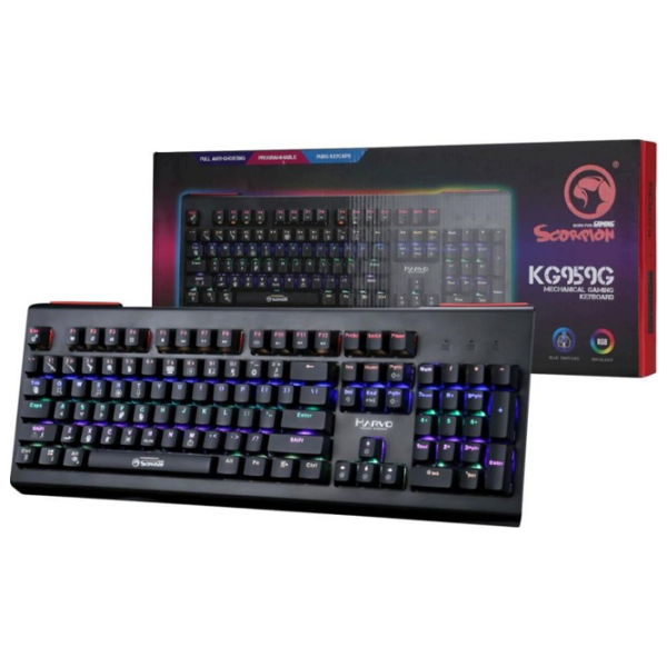 Tastatură Marvo KG959G Cu fir/ Black photo 5