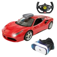 Mașină Rastar Ferrari 488 GTB & VR Glasses 79800 Red photo 3