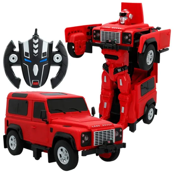 Mașină Rastar Transformers Land Rover Defender 76400 10 km/ h/ 2.4 GHz/ Red photo 2