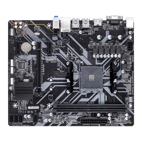 Placă de bază Gigabyte B450M H 1.0 AMD B450 photo 2