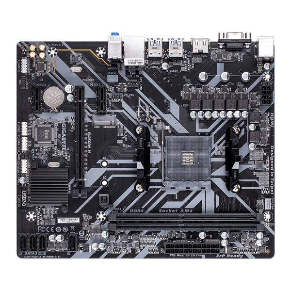 Placă de bază Gigabyte B450M H 1.0 AMD B450 photo 2