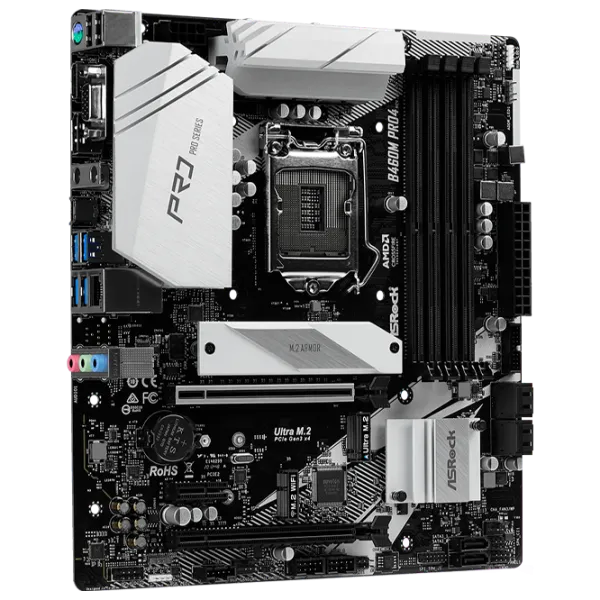 Placă de bază ASRock B460M PRO4 mATX/ Intel B460 photo 3