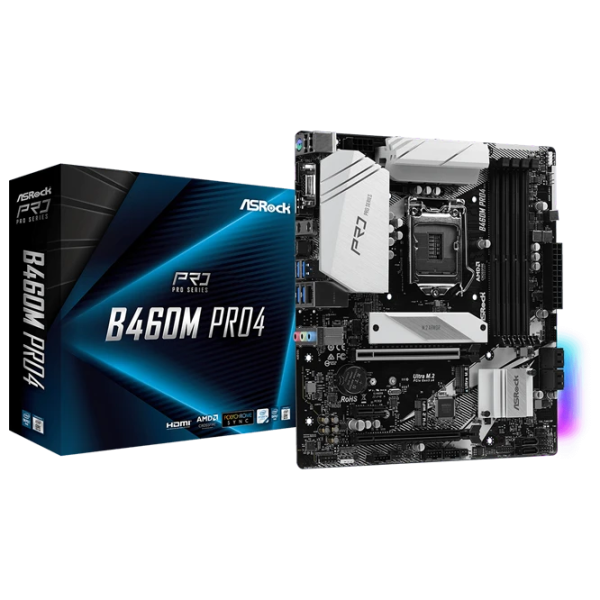 Placă de bază ASRock B460M PRO4 mATX/ Intel B460 photo 8