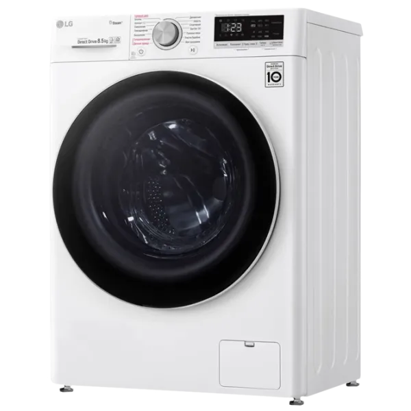 Mașină de spălat LG F2V5GS0W Direct Drive/AI DD/Steam/LG ThinQ/8.5 kg/White photo 3 Mașină de spălat LG F2V5GS0W Direct Drive/AI DD/Steam/LG ThinQ/8.5 kg/White photo 3