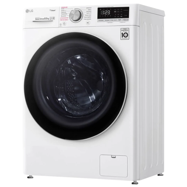 Mașină de spălat LG F2V5GS0W Direct Drive/AI DD/Steam/LG ThinQ/8.5 kg/White photo 3 Mașină de spălat LG F2V5GS0W Direct Drive/AI DD/Steam/LG ThinQ/8.5 kg/White photo 3