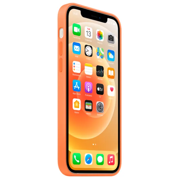 Husă pentru smartphone Apple iPhone 12/ 12 Pro Apple/ MagSafe Back/ TPU/ Kumquat Orange photo 3 Husă pentru smartphone Apple iPhone 12/ 12 Pro Apple/ MagSafe Back/ TPU/ Kumquat Orange photo 3