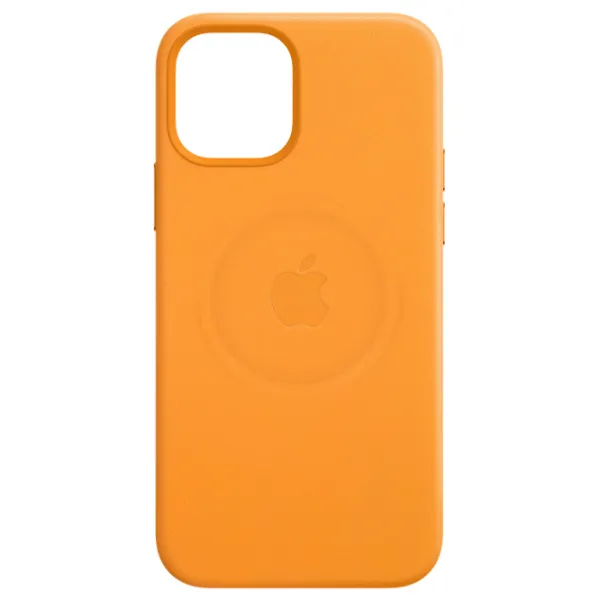 Husă pentru smartphone Apple iPhone 12 mini Apple/ MagSafe Back/ Piele/ California Poppy Yellow photo 2 Husă pentru smartphone Apple iPhone 12 mini Apple/ MagSafe Back/ Piele/ California Poppy Yellow photo 2