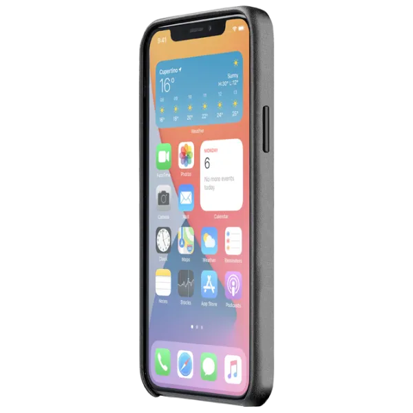 Husă pentru smartphone Apple iPhone 12/ 12 Pro Cellularline/ Back/ Piele/ Black photo 3 Husă pentru smartphone Apple iPhone 12/ 12 Pro Cellularline/ Back/ Piele/ Black photo 3