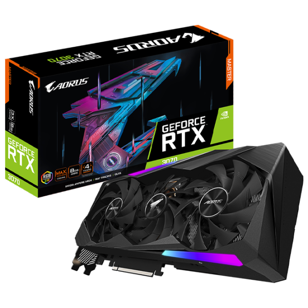 Видеокарта Gigabyte AORUS GeForce RTX 3070 MASTER PCI Express x16 4.0 / 8 ГБ photo 8 Видеокарта Gigabyte AORUS GeForce RTX 3070 MASTER PCI Express x16 4.0 / 8 ГБ photo 8