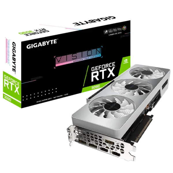 Видеокарта Gigabyte GeForce RTX 3090 VISION OC PCI Express x16 4.0 / 24 ГБ photo 5 Видеокарта Gigabyte GeForce RTX 3090 VISION OC PCI Express x16 4.0 / 24 ГБ photo 5