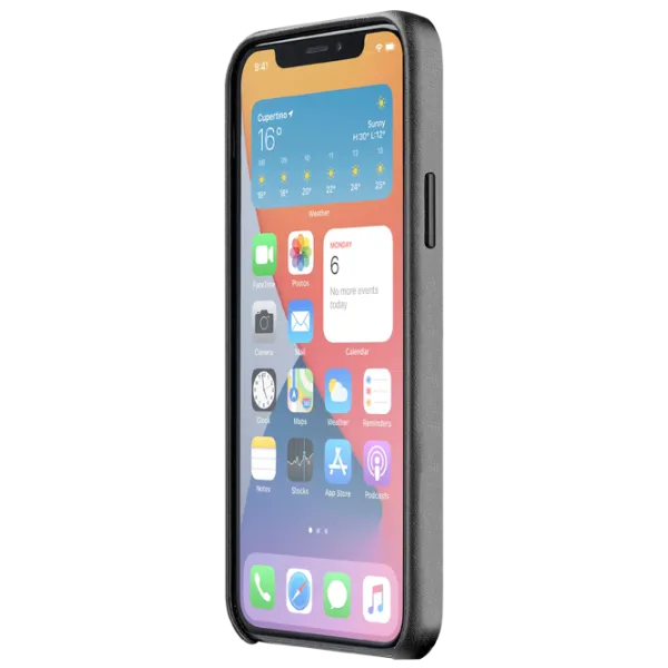 Husă pentru smartphone Apple iPhone 12/ 12 Pro Max Cellularline/ Back/ Piele/ Black photo 3 Husă pentru smartphone Apple iPhone 12/ 12 Pro Max Cellularline/ Back/ Piele/ Black photo 3