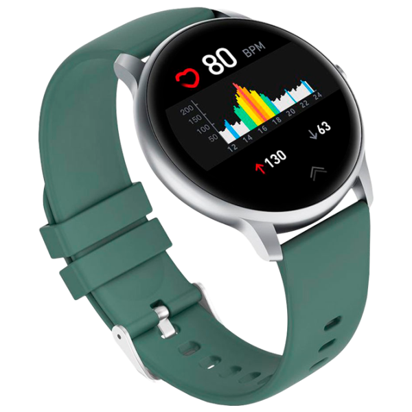 Умные часы Xiaomi IMILAB 1.28"/ KW66/ Серебристый Зелёный photo 4